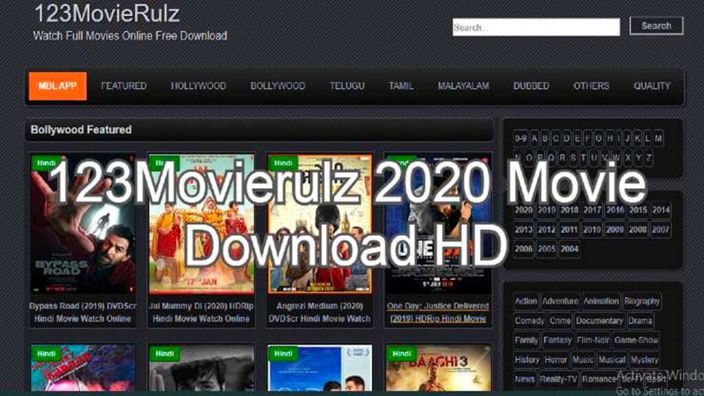 123Movierulz 2021 – Download Bollywood HD and Hollywood HD Movies at 123